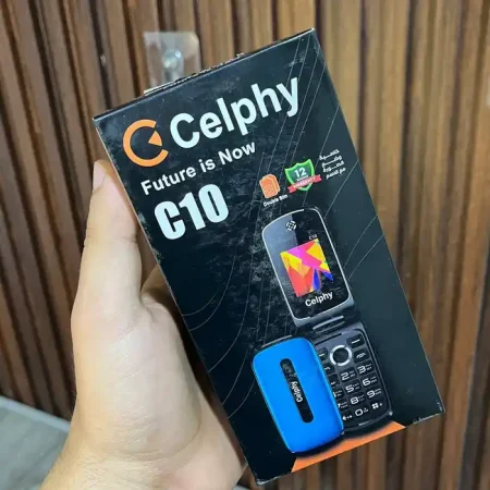 موبايل فليب Celphy C10 قابل للطي زراير وشريحتين موبايل فليب Celphy C10 قابل للطي زراير وشريحتين